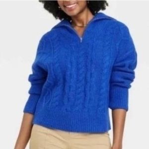 Royal/Cobalt Blue Sweater by a new day, Size XL, New with Tags